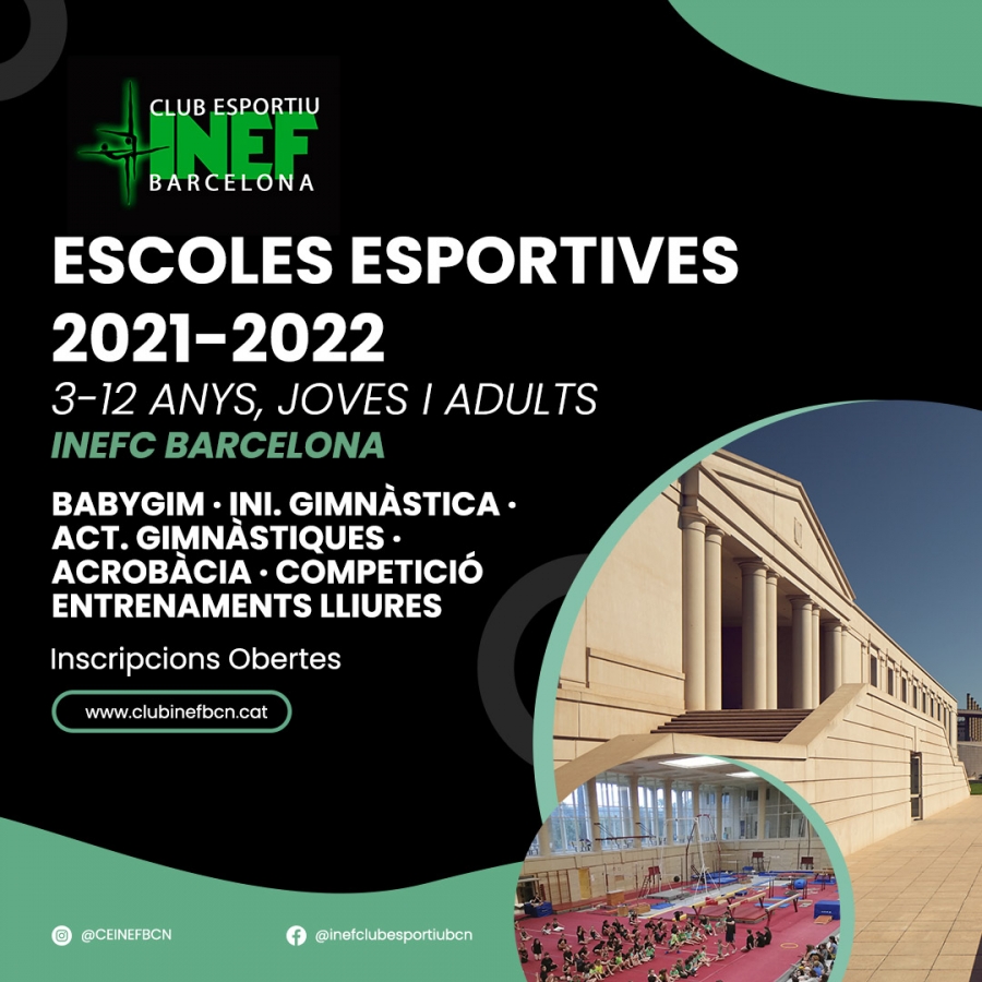 Preinscripcions Obertes per les Escoles Esportives 2021-2022, a partir del 31 de maig