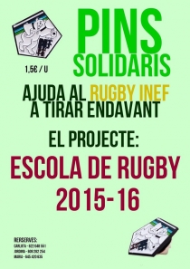 Ajuda a la secció de Rugby amb els pins solidaris